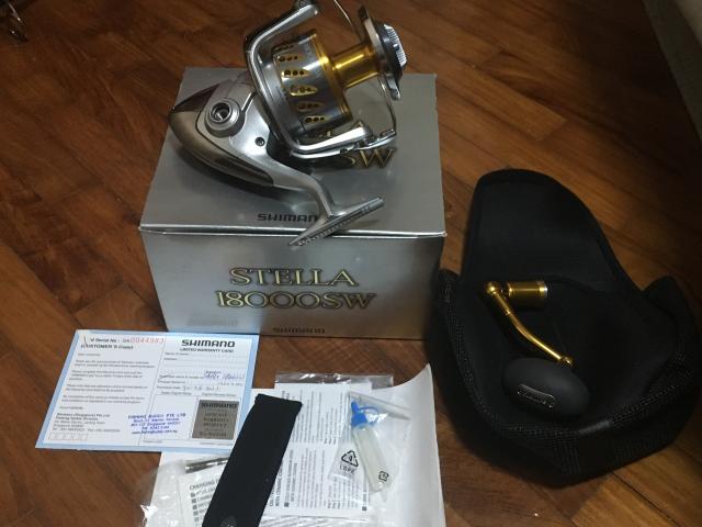 stella 18sw - gold bnib / carpenter mh / jm monster spool